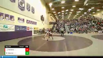 120 lbs Quarterfinal - Jose Romero, Dallas vs Mitch Warren, Crook County
