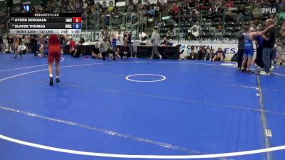 132 lbs Cons. Sub-semis - Ayden Bergman, Immortal Athletics Wrestling Club vs Slater Thomas, Moyer Elite