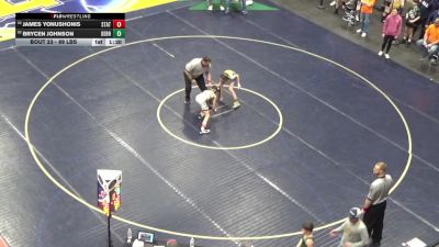 89 lbs Round Of 64 - James Yonushonis, State College vs Brycen Johnson, Derry Area