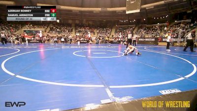 58 lbs Round Of 32 - Azerijah Bonney, Ridge Wrestling Club vs Samuel Airington, Saints Youth Wrestling Club