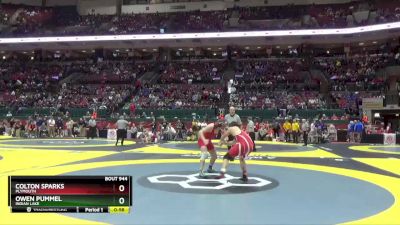 D3-190 lbs Cons. Round 2 - Colton Sparks, Plymouth vs Owen Pummel, Indian Lake