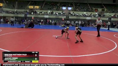 80 lbs Round 4 - Justice Perry, Braham Warriors vs Breckin Matthew Falb, Moyer Elite