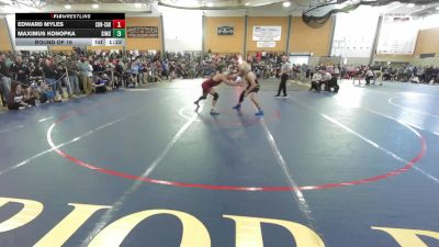190 lbs Round Of 16 - Edward Myles, Concord-Carlisle vs Maximus Konopka, Simsbury