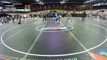 126 lbs Cons. Round 6 - Tyler White, Lake Gibson vs Lukah Zherka, Aubrey Rogers