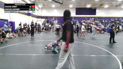45 lbs Round 4 - Waylon Cartner, Believe To Achieve vs Colton Corey, Carolina Reapers