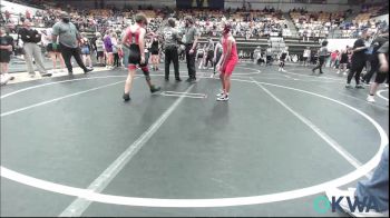 76 lbs Round Of 16 - Rayden Russell, Mustang Bronco Wrestling Club vs Blaze Graves, Red Ryder Wrestling Club
