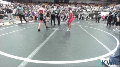 76 lbs Round Of 16 - Rayden Russell, Mustang Bronco Wrestling Club vs Blaze Graves, Red Ryder Wrestling Club