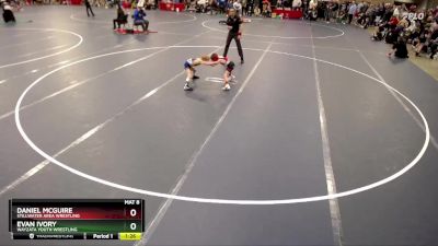 53 lbs Cons. Round 2 - Daniel McGuire, Stillwater Area Wrestling vs Evan Ivory, Wayzata Youth Wrestling