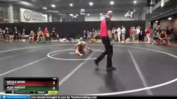 120 lbs Cons. Round 2 - Nicole Bond, Red Oak vs Alex Wright, Charles City