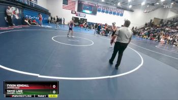 132 lbs Cons. Semi - Tayce Lake, Campbell County vs Tyson Kendall, Jackson Hole