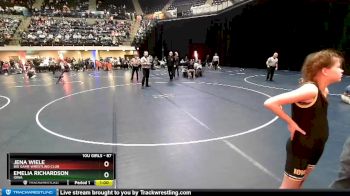 87 lbs Round 1 - Jena Wiele, Big Game Wrestling Club vs Emelia Richardson, Iowa