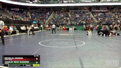 2A 144 lbs 5th Place Match - Charles `Bear` Schaefer, Trinity vs Nicholas Johnson, Heide Trask