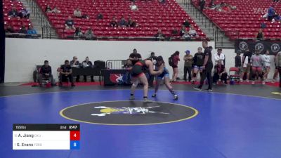 155 lbs Cons 8 #2 - Angelina Jiang, California vs Sadie Evans, FordDynastyWrestlingClub