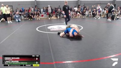 126 lbs Cons. Round 2 - Lance Draper, South West Washington Wrestling Club vs Merek Rickard, Unattached