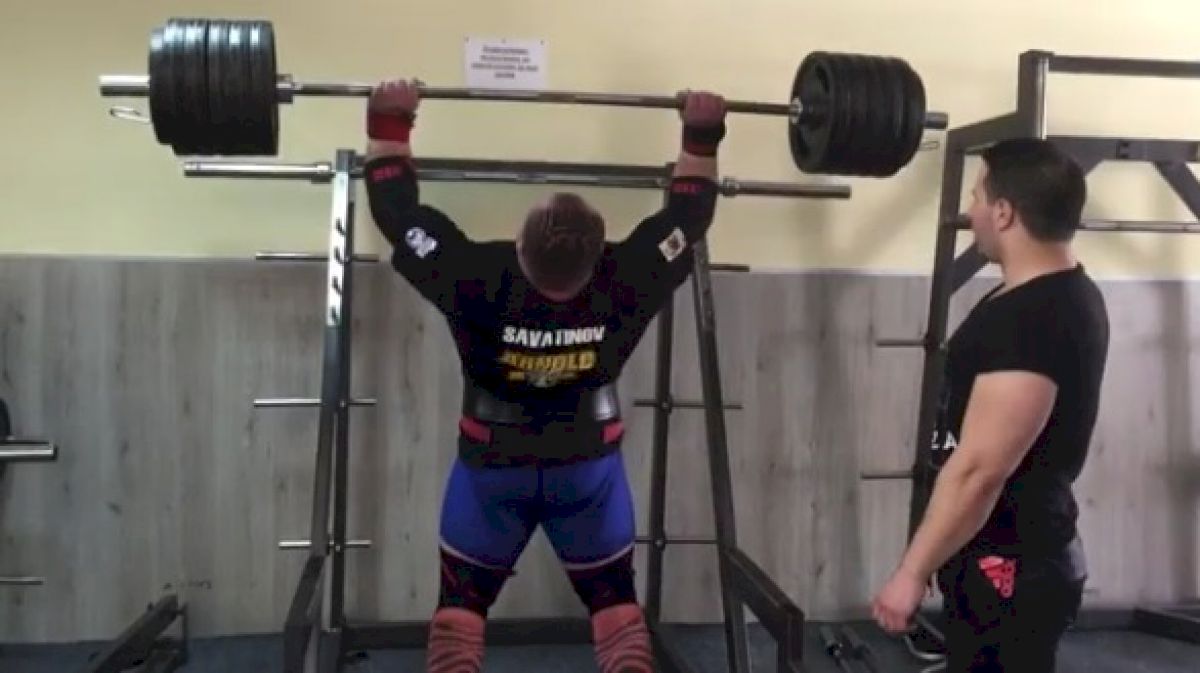 Dimitar Savatinov Push Presses 240kg/529lb On A Barbell!