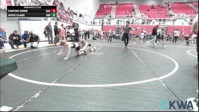 67 lbs Rr Rnd 5 - Canyon Jones, Tecumseh Youth Wrestling vs Jayce Clark, Team Nomad