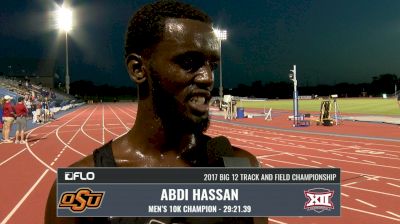 Ok State's Hassan Abdi wins his first Big 12 title in convincing fashion