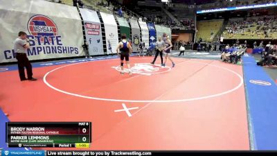 132 Class 1 lbs Cons. Round 1 - Brody Narron, Father Tolton Regional Catholic vs Parker Lemmons, Notre Dame (Cape Girardeau)