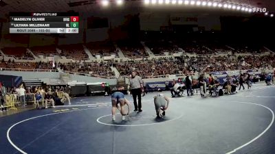 165-D2 Champ. Round 1 - MADELYN OLIVER, Benjamin Franklin High School vs Lilyana Millenaar, Willcox High School