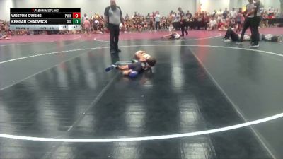 47 lbs Round 4 (6 Team) - Keegan Chadwick, SC United vs Weston Owens, Panhandle Pitbulls