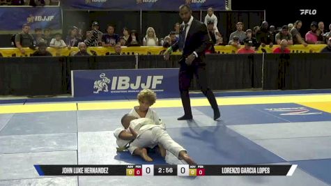 John Luke Hernandez vs Lorenzo Garcia Lopes 2026 Pan Kids Jiu-Jitsu IBJJF Championship