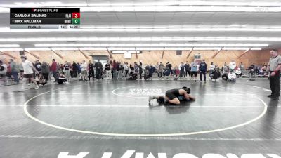 125 lbs Final - Carlo A Salinas, Plains vs Max Hallman, Northumberland