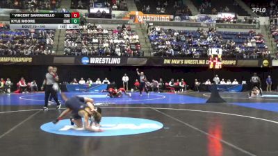 141 lbs Champ. Round 1 - Kyle Moore, Southern Me vs Vincent Santaniello, TCNJ