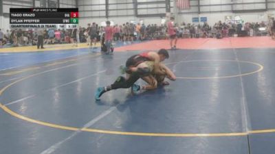 106 lbs Quarterfinals (8 Team) - Tiago Erazo, 84 ATHLETES vs Dylan Pfeffer, SLY FOX WRESTLING CLUB