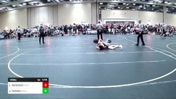 144 lbs Semifinal - Lucques Sorenson, Yucaipa Thunder WC vs Jude Holiday, Rough House