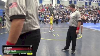 106 lbs Champ. Round 2 - Ian Berry, Columbia City vs Brooks Miller, ARCHBOLD