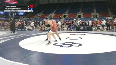 190 lbs Quarters - Joseph Heim, Minnesota vs Mason Ontiveros, California