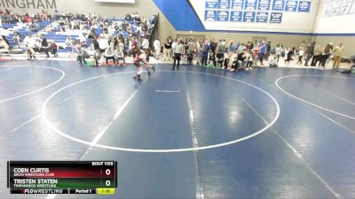 115 lbs Quarterfinal - Coen Curtis, Delta Wrestling Club vs Tristen Staten, Timpanogos Wrestling