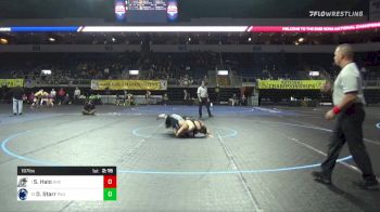 197 lbs Semifinal - Sione Halo, Grays Harbor vs Danny Starr, Penn State WC
