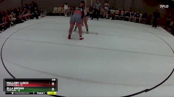 238 lbs Round 4 (8 Team) - Ella Brown, Team Iowa vs Mallory Lusco, Oregon Girls