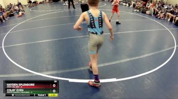 80 lbs Round 4 (6 Team) - Hayden Splendore, Iowa USA Red vs Colby Even, South Dakota Lightning