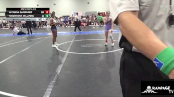 100 lbs Cons. Round 2 - Khishauna Williams, Junction City vs Alyanna Barrager, Cherryvale