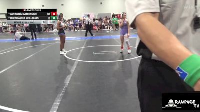 100 lbs Cons. Round 2 - Khishauna Williams, Junction City vs Alyanna Barrager, Cherryvale