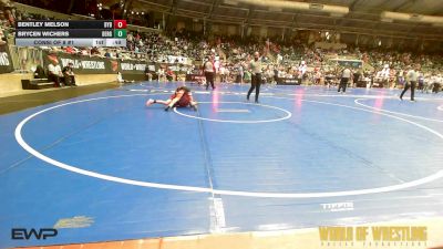 75 lbs Consi Of 8 #1 - Bentley Melson, Backyard Brawlers vs Brycen Wichers, Berge Elite Wrestling Academy