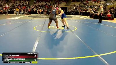 235 lbs Cons. Round 1 - Taylor Murray, Sparrows Point vs Marabella DeCesaris, Calvert