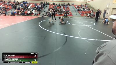 108 lbs Champ. Round 1 - Easton Gieger, Steelclaw Wrestling Club vs Caleb Sivo, Ferndale Force Wrestling Club