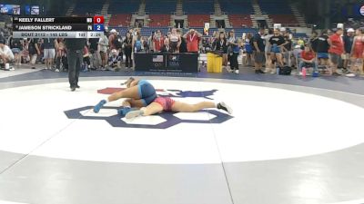 145 lbs Cons. Rd Of 16 - Keely Fallert, Missouri vs Jameson Strickland, Pennsylvania
