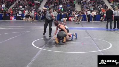 130 lbs Champ. Round 1 - Collin Ryan, Lion Elite vs Braxton Blankinship, Trailhands