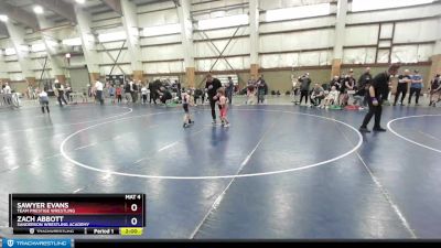 56 lbs Semifinal - Sawyer Evans, Team Prestige Wrestling vs Zach Abbott, Sanderson Wrestling Academy