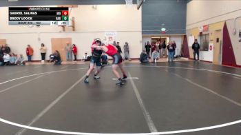 150 lbs Cons. Round 2 - Brody Loock, Raft River vs Gabriel Salinas, Minico