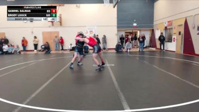 150 lbs Cons. Round 2 - Brody Loock, Raft River vs Gabriel Salinas, Minico