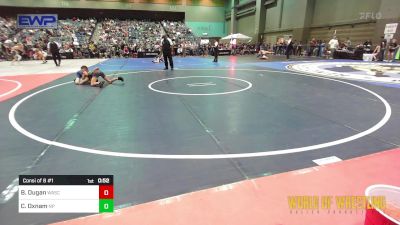 73 lbs Consi Of 8 #1 - Braden Dugan, Wasco Wrestling vs Clay Oxnam, New Plymouth