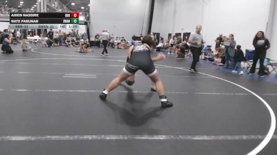 190 lbs Quarterfinals (8 Team) - Nate Fabunan, Savage WA Nightmares vs Aiden Nassire, Barn Brothers BlueWave