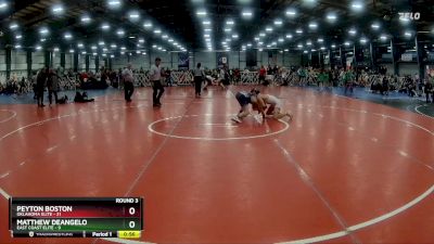 110 lbs Rd# 6- 9:00am Saturday Final Pool - Matthew DeAngelo, East Coast Elite vs Peyton Boston, Oklahoma Elite