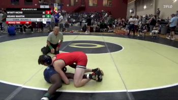 149 lbs Cons. Round 3 - Wyatt Hicks, Newberry College vs Keanu Martin, Keiser University