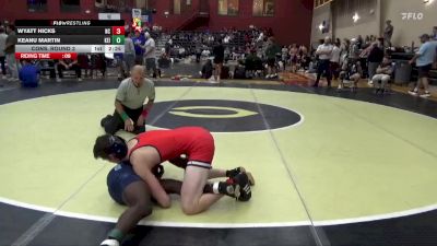 149 lbs Cons. Round 3 - Wyatt Hicks, Newberry College vs Keanu Martin, Keiser University